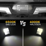 RUXIFEY LED License Plate Lights Tag Lamp Assembly with Socket Compatible with 2017-2019 Ford F250 F350 Super Duty