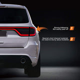 NDRUSH Smoked Light Stickers Kit Overlays Headlight Eyelid Vinyl Tint Film Blackout Tail Light Wrap Cover Compatible with Dodge Durango 2014-2021