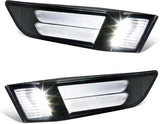 NDRUSH LED Side Marker Lights Smoked Lens Sidemarkers Assembly Compatible with 2003 2004 2005 2006 2007 Infiniti G35