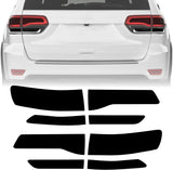 NDRUSH Smoked Taillight Rear Fender Vinyl Tint Film, Precut Overlay, Tail Light Wrap Cover Compatible with 2014-2020 Jeep Grand Cherokee