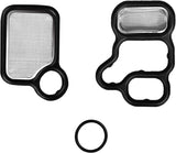 NDRUSH VVT Solenoid Gasket Valve Cover Set Compatible with Honda Civic Accord CR-V Element Fit,Acura RSX TSX