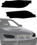 NDRUSH Blackout Headlights Tint Vinyl Smoked Tint Film Precut Overlay Wrap Cover Compatible with 2007-2011 BMW 328i 335i 2007-2008 328xi 335xi 2006 330i Sedan