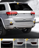 NDRUSH Fog Third Brake Light Tint Kit Vinyl Tint Film Precut Overlay Wrap Cover Compatible with 2014-2022 Jeep Grand Cherokee
