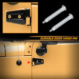 NDRUSH Door Hinge Pin Repair Kits Door Hinge Nuts Anti-Rust Hinge Lock Compatible with 2007-2018 Jeep Wrangler
