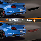 NDRUSH Blackout Side Marker Lights Vinyl Tint Film Precut Overlay Rear Sidemarker Wrap Cover Compatible with Ford Mustang 2015 2016 2017 2018 2019