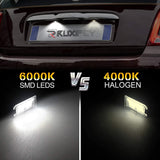 RUXIFEY LED License Plate Light Replacement Compatible with FIAT 500 2013-2019, Maserati Levant, 6000K White, Pack of 2