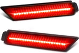 RUXIFEY Smoked Lens LED Side Marker Lights Front Bumper Sidemarker Lamps Reflectors Compatible with 2010 to 2015 Chevy Camaro Amber - Pack of 2