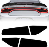 NDRUSH Blackout Side Marker Lights Vinyl Tint Film, Precut Overlay, Front Rear Sidemarker Wrap Cover Compatible with Dodge Charger 2015 2016 2017 2018 2019 2020 2021