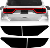 NDRUSH Smoked Light Stickers Kit Overlays Headlight Eyelid Vinyl Tint Film Blackout Tail Light Wrap Cover Compatible with Dodge Durango 2014-2021