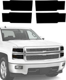 NDRUSH Headlight Tint Vinyl Smokerd Head Light Tint Film Precut Overlay Wrap Cover Compatible with 2014-2015 Chevy Silverado 1500