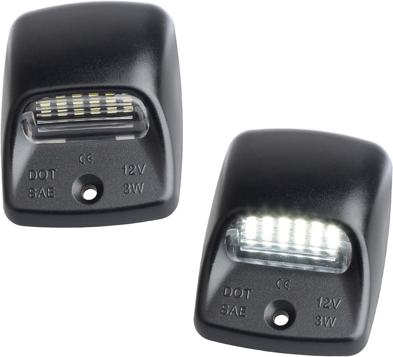  RUXIFEY LED License Plate Light with Socket Wiring