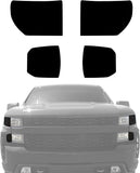 NDRUSH Headlight Tint Vinyl Smoked Head Light Tint Film Precut Overlay Wrap Cover Compatible with 2019-2021 Chevrolet Silverado 1500 2019 Silverado 1500 LD