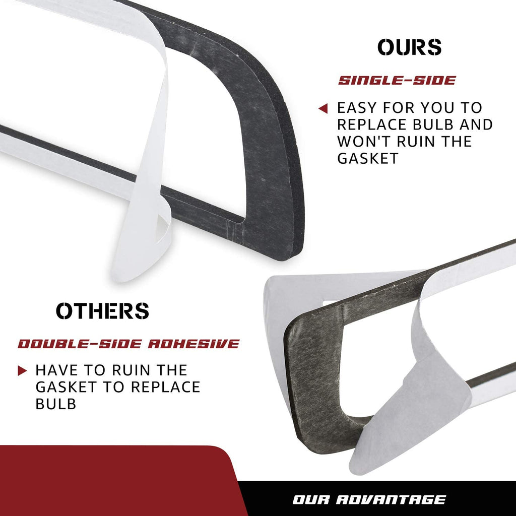 RUXIFEY Single Side 3rd Third Brake Light Seal Gasket Compatible with