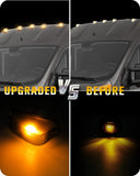 RUXIFEY Smoked Cab Roof Marker Lights w/10pcs LED Light Bulb Daytime Running Cab Light Lens Compatible with Ram ProMaster 1500 2500 3500