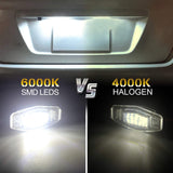 NDRUSH LED License Plate Light Tag Lights Compatible with Honda Accord Civic Sedan Odyssey Pilot Acura, 6000K White, Pack of 2