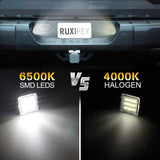 RUXIFEY LED License Plate Light Lamp Compatible with Tundra 2014 to 2021, Tacoma 2016 to 2021, 6500K White, Pack of 2