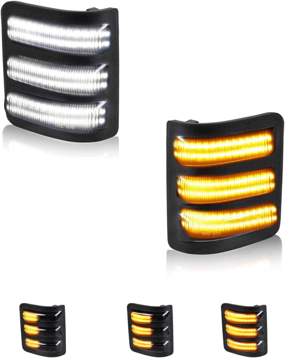 GSOWO LED Sequential Switchback Side Mirror Marker Lights for 2008-2016 F250 F350 GSOWO LED Sequential Switchback Side Mirror Marker Lights for 2008-2016 F250 F350