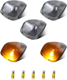 RUXIFEY Cab Lights w/5pcs LED Light Bulb Roof Top Clearance Markers Light Amber Lens Compatible with 1999-2007 2011-2016 Ford F250 F350 F450 Super Duty 1999-2007 2011-2015 F550 Super Duty
