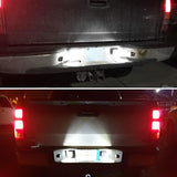 RUXIFEY License Plate LED Lights Tag Light Lamp Compatible with Silverado Suburban Tahoe GMC Sierra 1500 2500 3500 HD Escalade EXT, 6000K White, Pack of 2